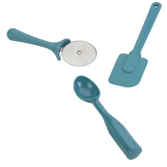 NIB Kitchen Gadget Set In Turquoise - Picture 4 of 11